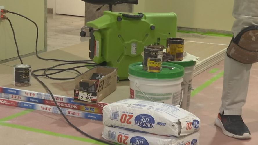 Water damage on UK campus