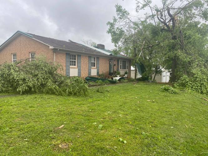 Tompkinsville, Kentucky, storm damage 5-3-2021