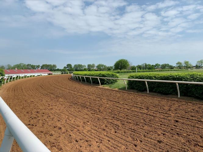 Track at Mercury Equine, the farm where Derby 148 winner Rich Strike is trained