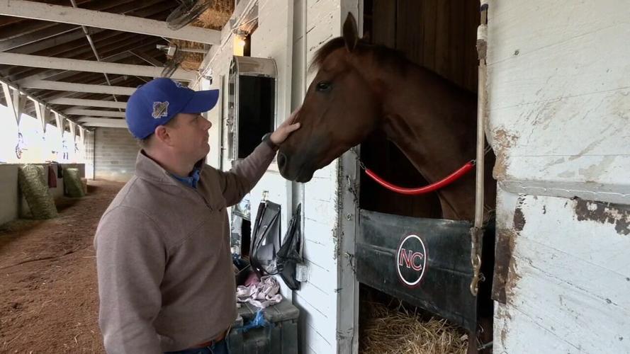 Norm Casse with Oaks contender Southlawn - 5.5.23
