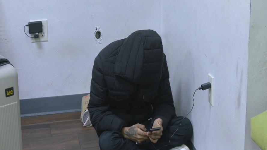 Greyhound bus stranded