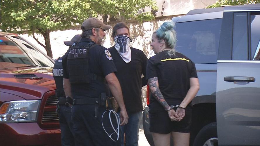 Anti-eviction protest LMPD making arrests