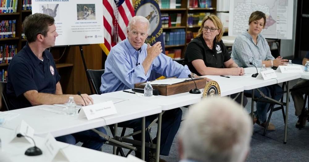Biden surveys flood damage in Kentucky, promises federal assistance 'as long as it takes'