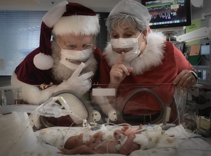 UofL Hospital NICU Babies Pose In Their Holiday Best, Louisville KY