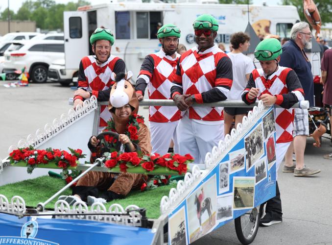 Horse jockeys at bed races.JPG