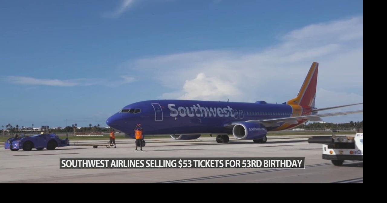 Southwest Airlines offering 53 oneway tickets to celebrates its 53rd(01)