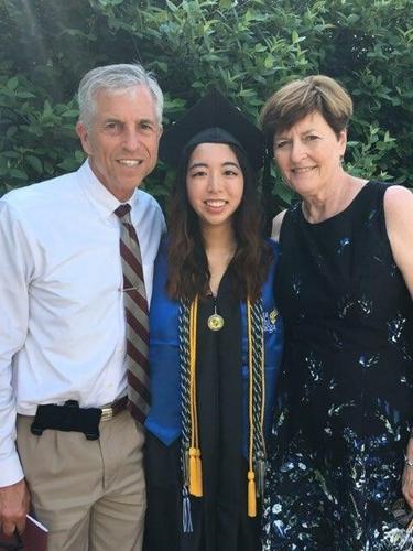 Jane Rudnick with her parents
