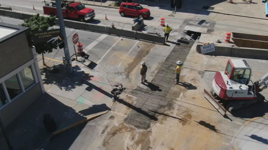 Downtown New Albany Construction