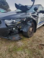 Police: Man in Columbus, Indiana, stole car, crashed into police cruiser, fled in darkness