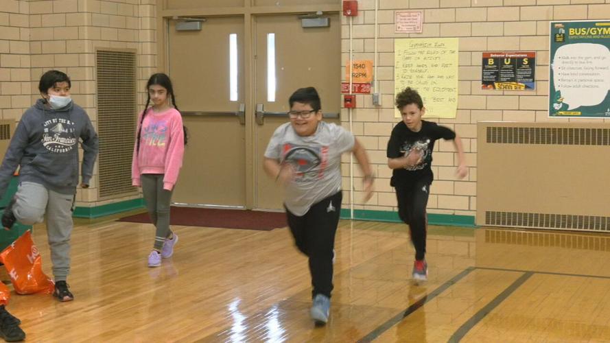 Hazelwood students run in new shoes