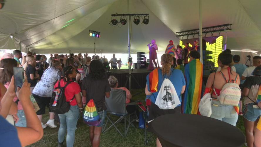 Kentuckiana Pride Festival Tent in 2021