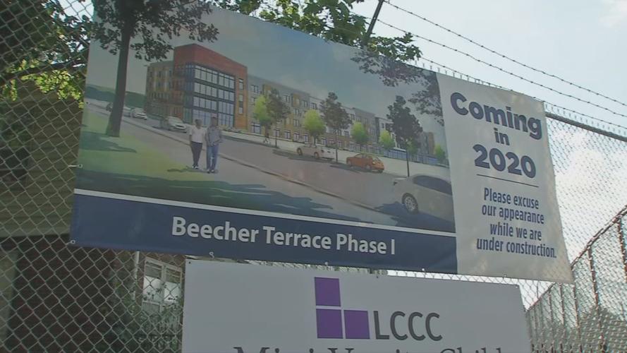 Beecher Terrace 'Coming in 2020' sign