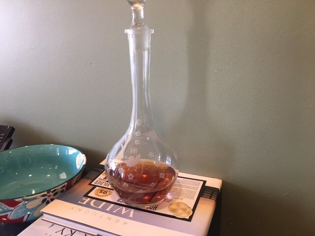 bourbon from rifle decanter