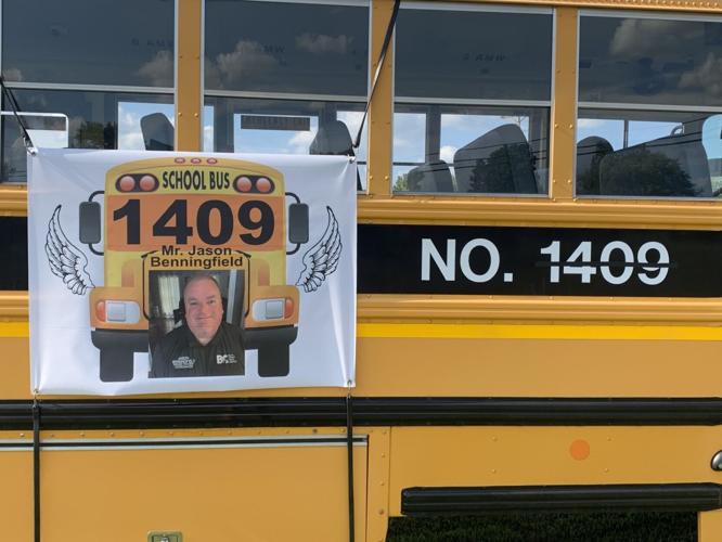 BCPS bus honoring bus driver Jason Benningfield - 9.11.23
