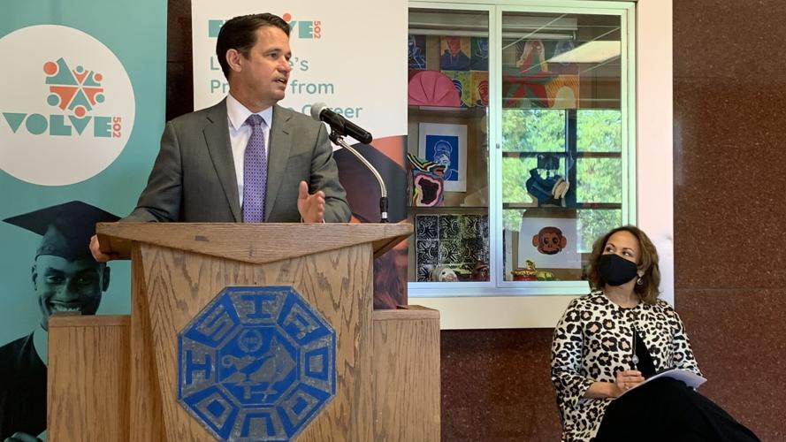 JCPS Superintendent Marty Pollio and Evolve502 Marland Cole 04-19-21.jpg