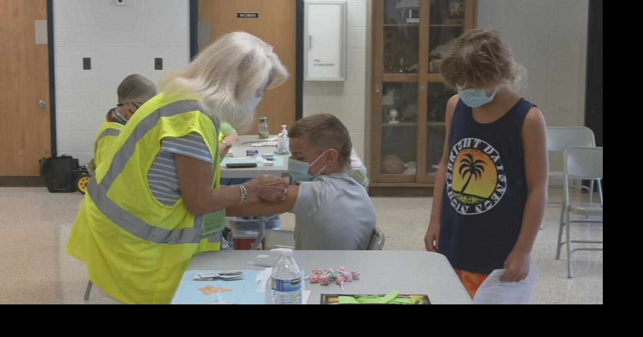 Student gets COVID shot at Iroquois High School