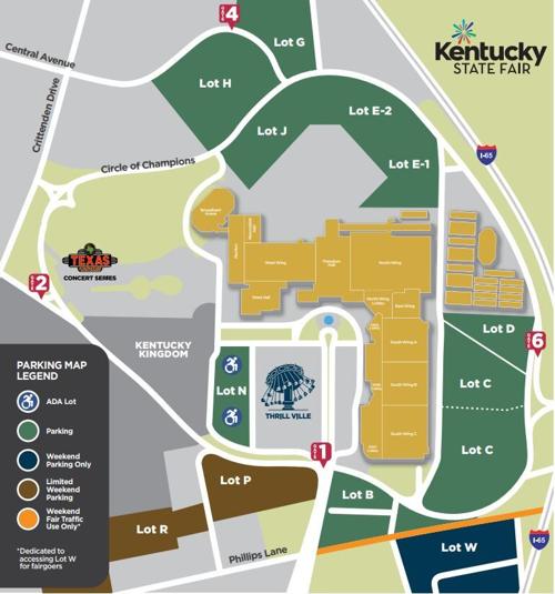Christmas Expo Map 2021 Louisville Ky Kentucky State Fair Map Wdrb Com