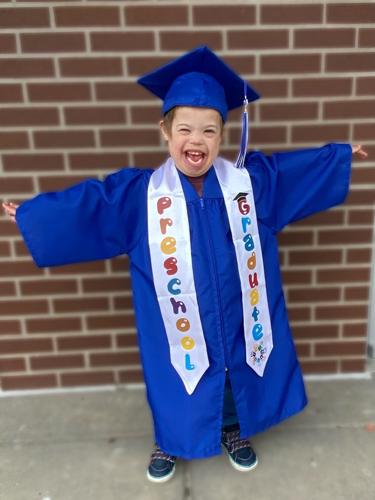 Jaxton Nutini graduating from pre-school