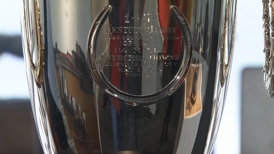 2020 Kentucky Derby Trophy with May 2 date