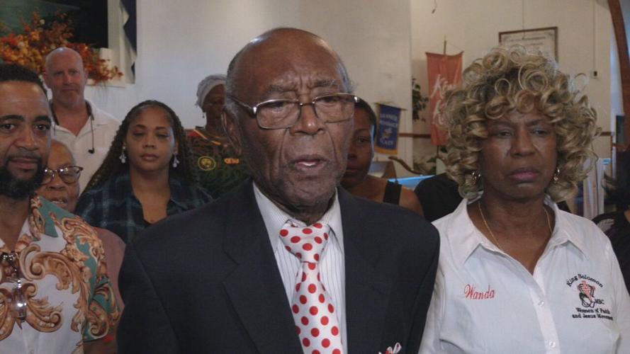 The Rev. Charles Elliott at Solomon Missionary Baptist Church