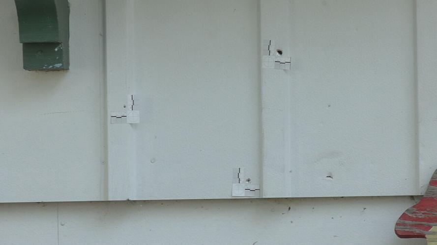Bullet holes in Newburg home