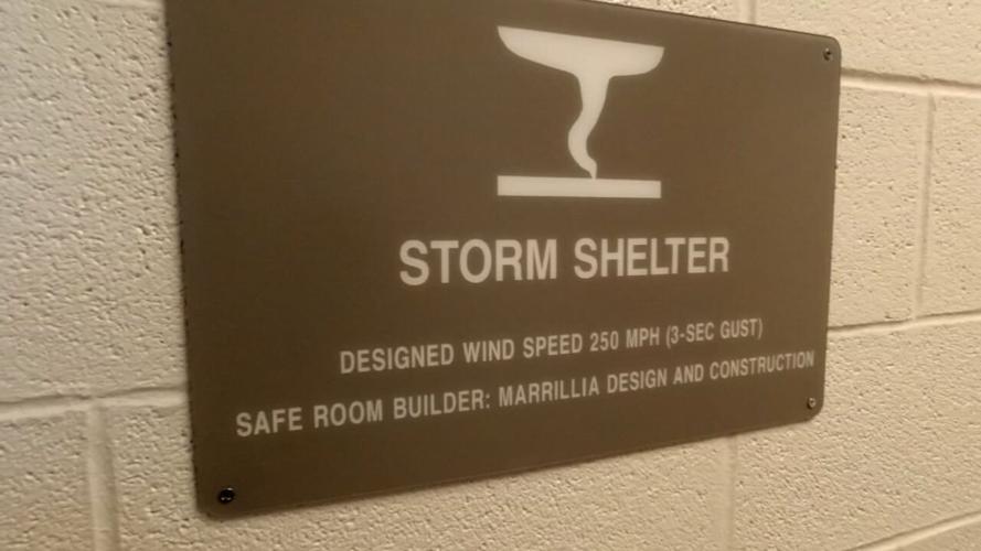 Wilkerson Elementary School Storm Shelter Sign