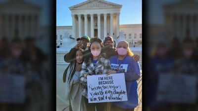 Victoria Gwynn and family in Washington, D.C.