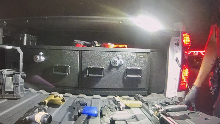 Stolen guns seized by Clarksville police during traffic stop