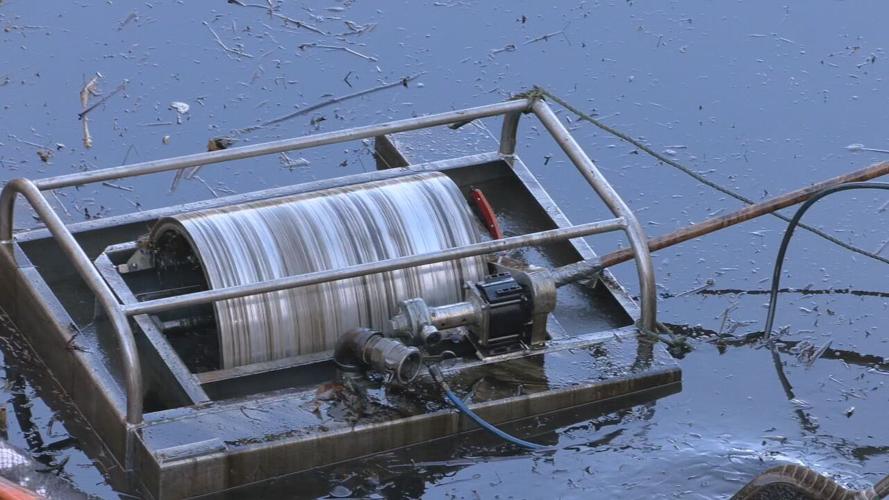 National Turnpike waterway oil slick 11-5-25