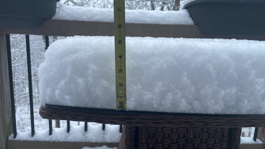 Snow in Goshen, Kentucky