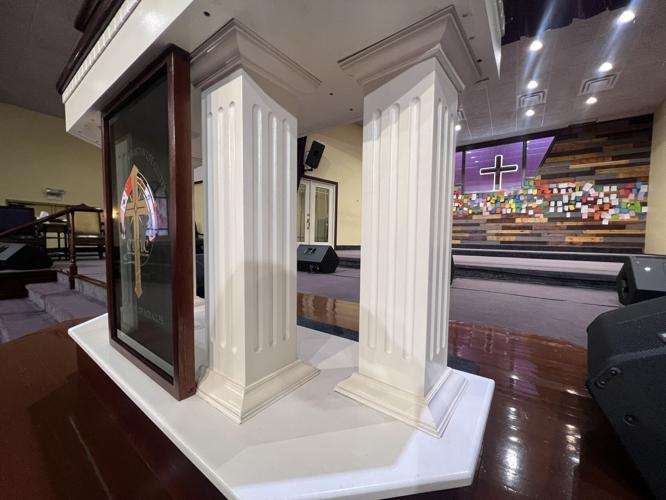 Pastor's Pulpit at Christ Temple Christian Life Center in Louisville