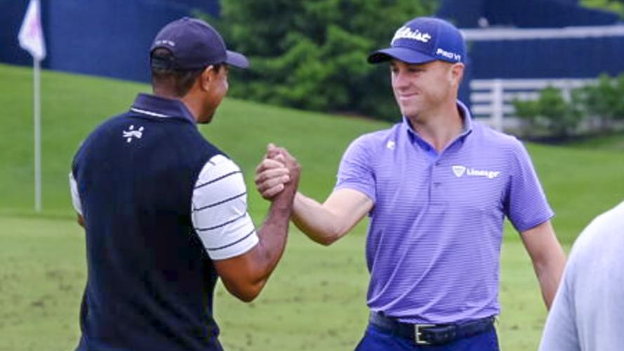 Tiger Woods and Justin Thomas