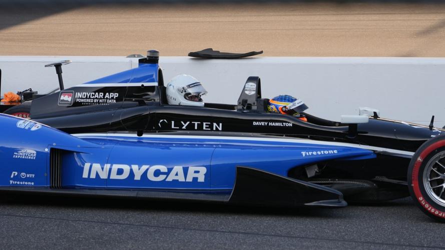 Richard Essex rides in IndyCar at Indianapolis Motor Speedway 5-10-25