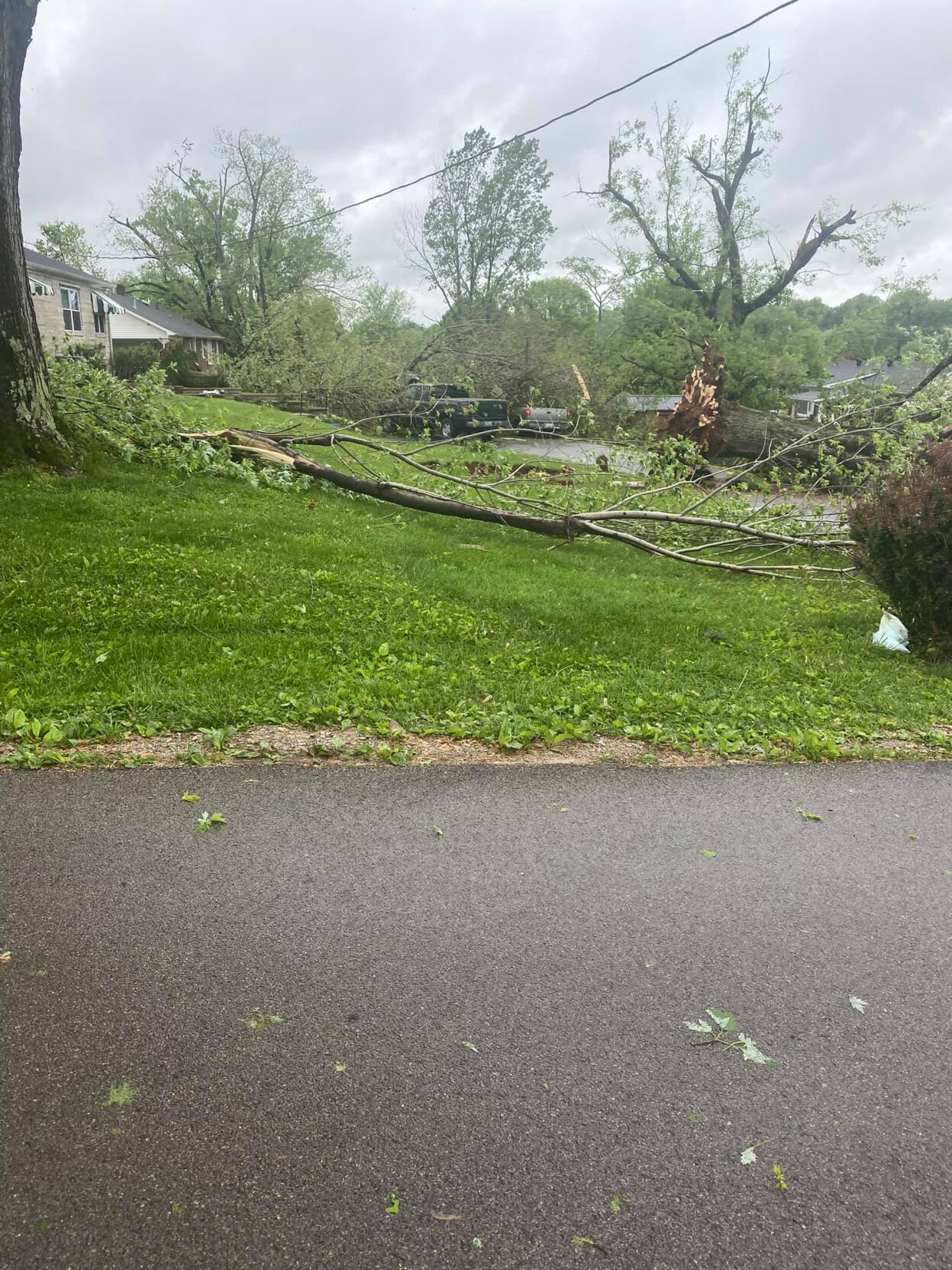 Tompkinsville, Kentucky, storm damage 5-3-2021