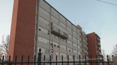 Fire at Parkview Tower apartments in New Albany, Indiana