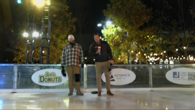 Skillet curling at Paristown's Fête de Noël