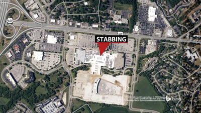 Oxmoor Center stabbing map