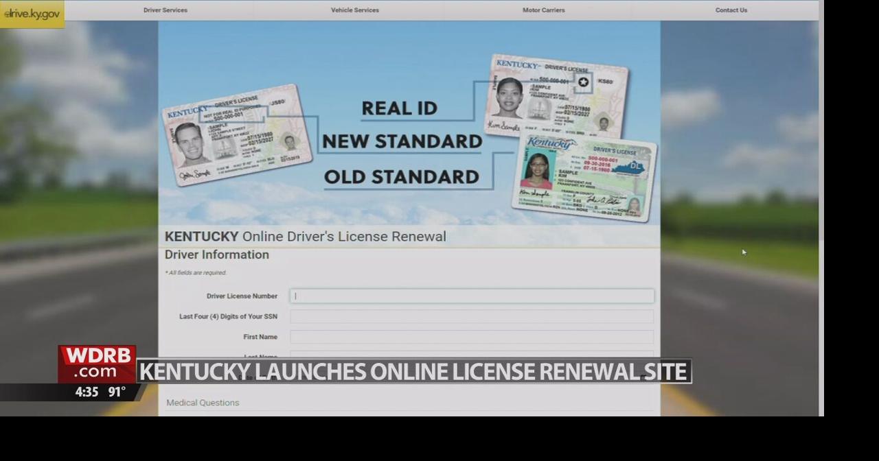 Online driver's license renewal now available in Kentucky Wdrbvideo