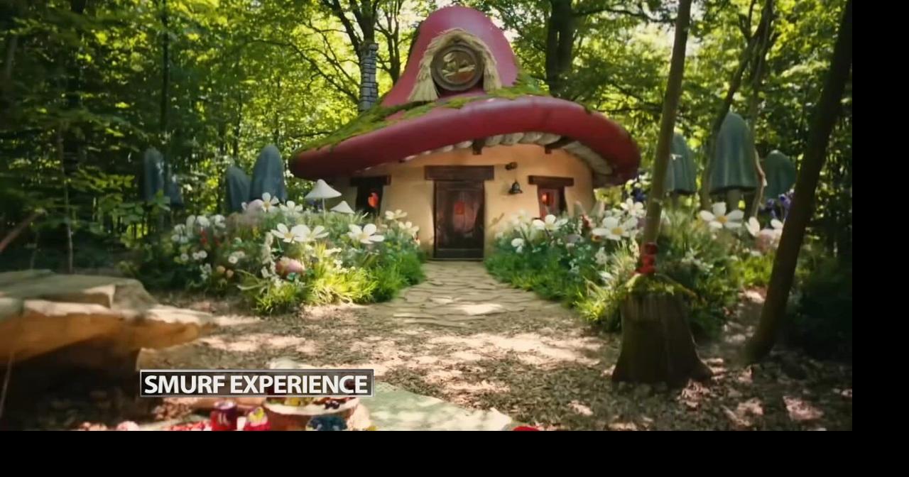 Papa Smurf's mushroomshaped house available on AirBnb Wdrbvideo