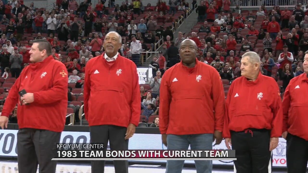 1983 Louisville Men's Basketball Team Honored At KFC Yum! Center | Wdrb ...