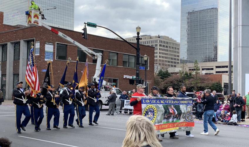 2019 Veterans Day Parade on downtown Louisville