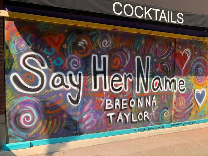 downtown board say her name breonna taylor