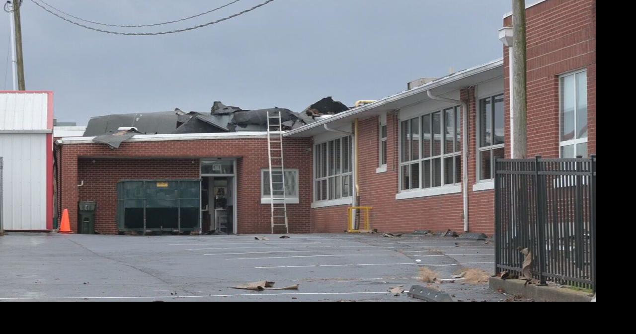 Breckinridge County elementary school damaged by severe storms early