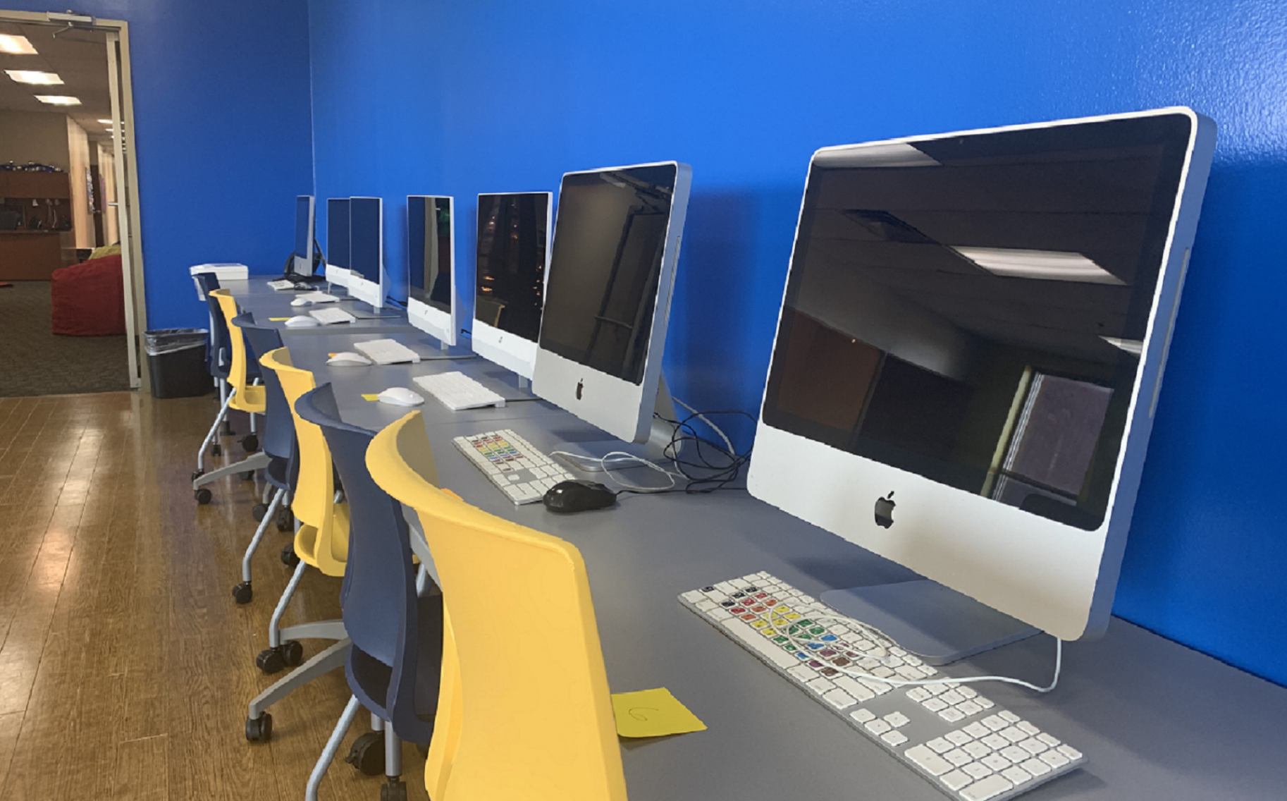 Computers at Boys and Girls Club in Louisville's California neighborhood