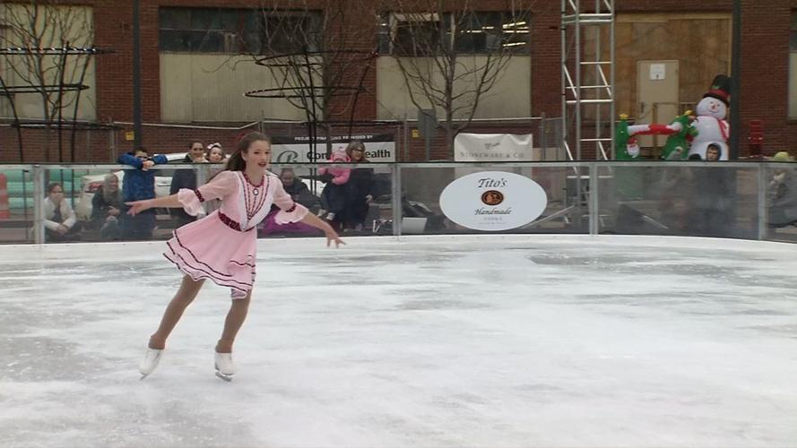 The Paristown Holiday Ice Skating Rink