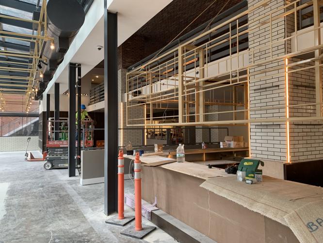 The bar at Hotel Distil's Repeal Oak-Fired Steakhouse