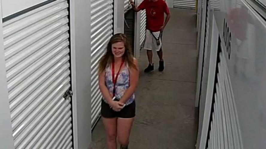 Clark Co. suspects leaving storage unit