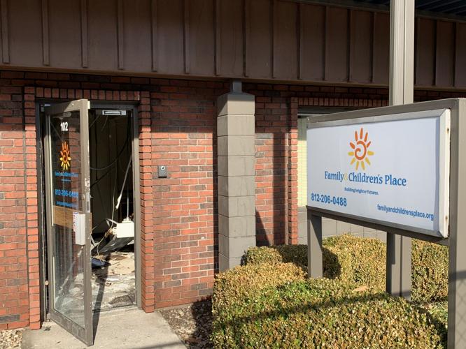 Aftermath of Dec. 20, 2020 fire at Jeffersonville building at the corner of East Court Avenue and Spring Street