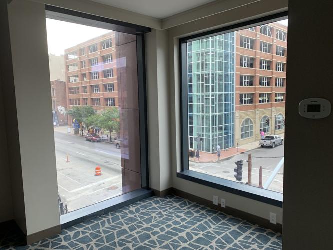 The view from a room at Hotel Distil