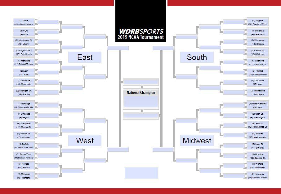 PRINTABLE BRACKET | Make your NCAA Tournament picks here ...
